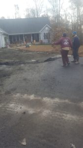 Residential driveway preparation