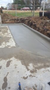 Flatwork, with curb and gutter