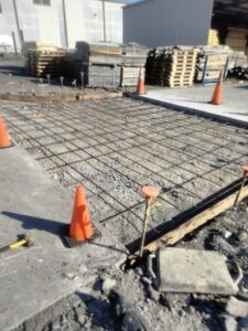 Rebar & Form Preparation for Commercial Concrete Slab