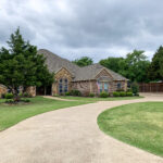 Concrete driveway on a brand new residential house